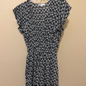 Black and white romper